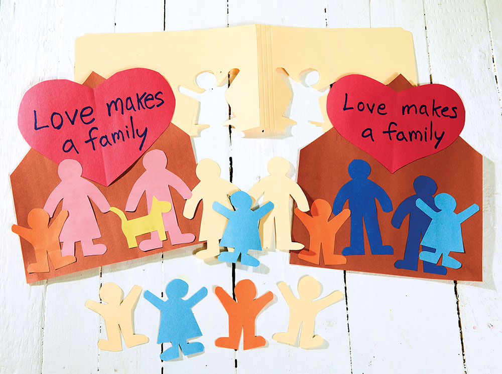 Celebrate Pride! Love Makes a Family Paper Cutouts